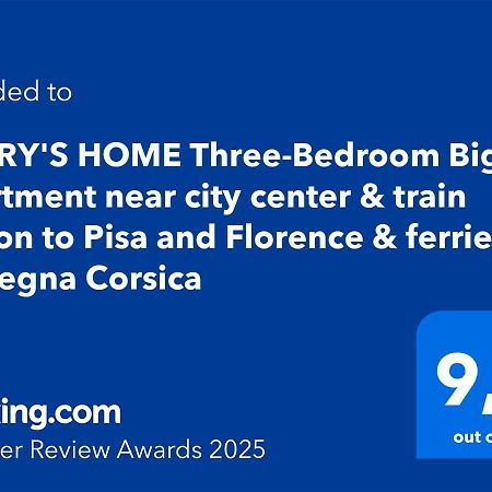 Gabry'S Home Three-Bedroom Big Apartment Near City Center & Train Station To Pisa And Florence & Ferries To Sardegna Corsica Ливорно Экстерьер фото